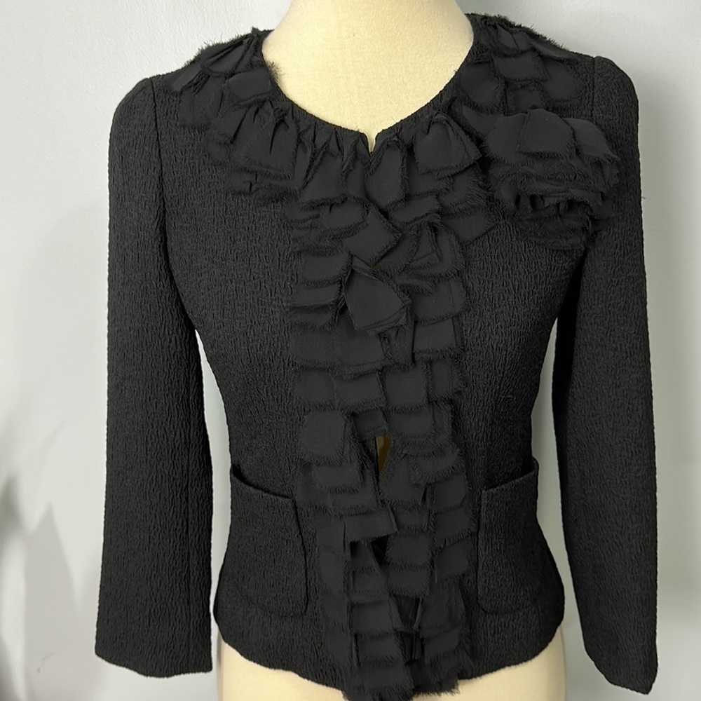 Ann Taylor Ruffle Blazer - Picture 2 of 9